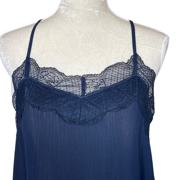 Muche et Muchette Women’s Racerback Pleated Accordion Tank Cami One Size Lace - Picture 2 of 7